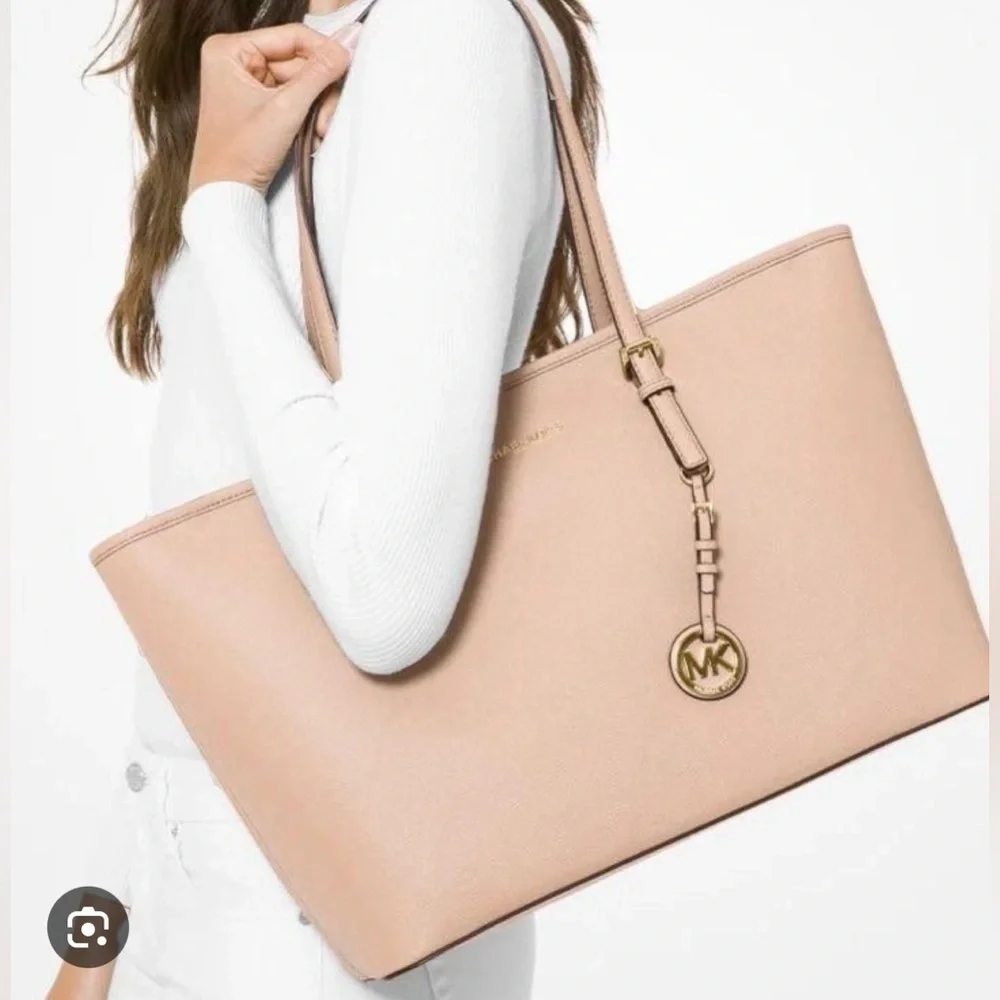 NWT Michael Kors Gold Jet Setter Tote Handbag - Picture 1 of 6